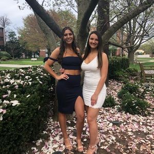 Navy blue 2 piece dress!